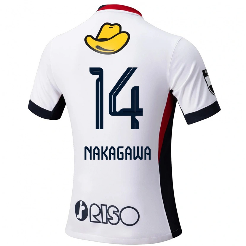 Danxen Kvinder Sora Nakagawa #14 Rød Sort Udebane Spillertrøjer 2025/26 Trøje T-Shirt