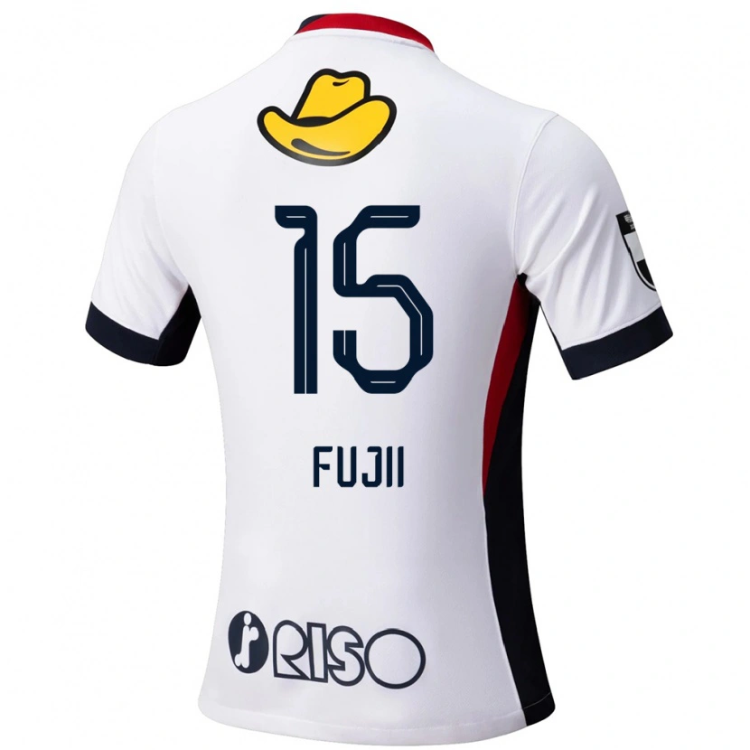 Danxen Kvinder Tomoya Fujii #15 Rød Sort Udebane Spillertrøjer 2025/26 Trøje T-Shirt