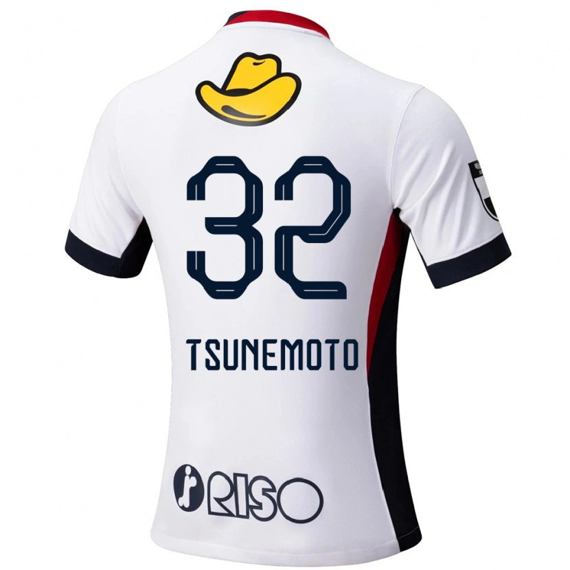 Danxen Kvinder Keigo Tsunemoto #32 Rød Sort Udebane Spillertrøjer 2025/26 Trøje T-Shirt