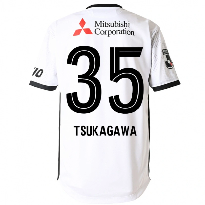 Danxen Kvinder Koki Tsukagawa #35 Royal Blå Hvid Udebane Spillertrøjer 2025/26 Trøje T-Shirt