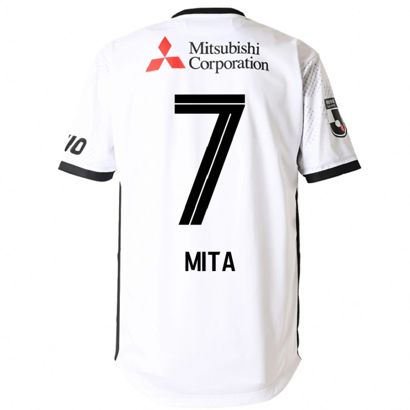 Danxen Kvinder Hirotaka Mita #7 Royal Blå Hvid Udebane Spillertrøjer 2025/26 Trøje T-Shirt