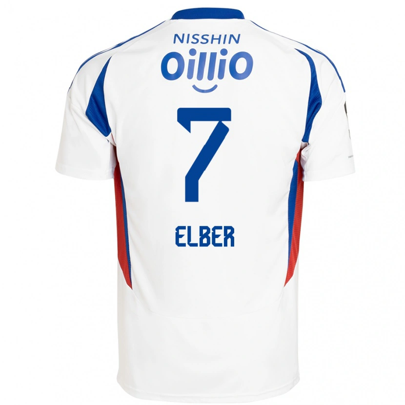 Danxen Kvinder Élber #7 Royal Blå Hvid Udebane Spillertrøjer 2025/26 Trøje T-Shirt