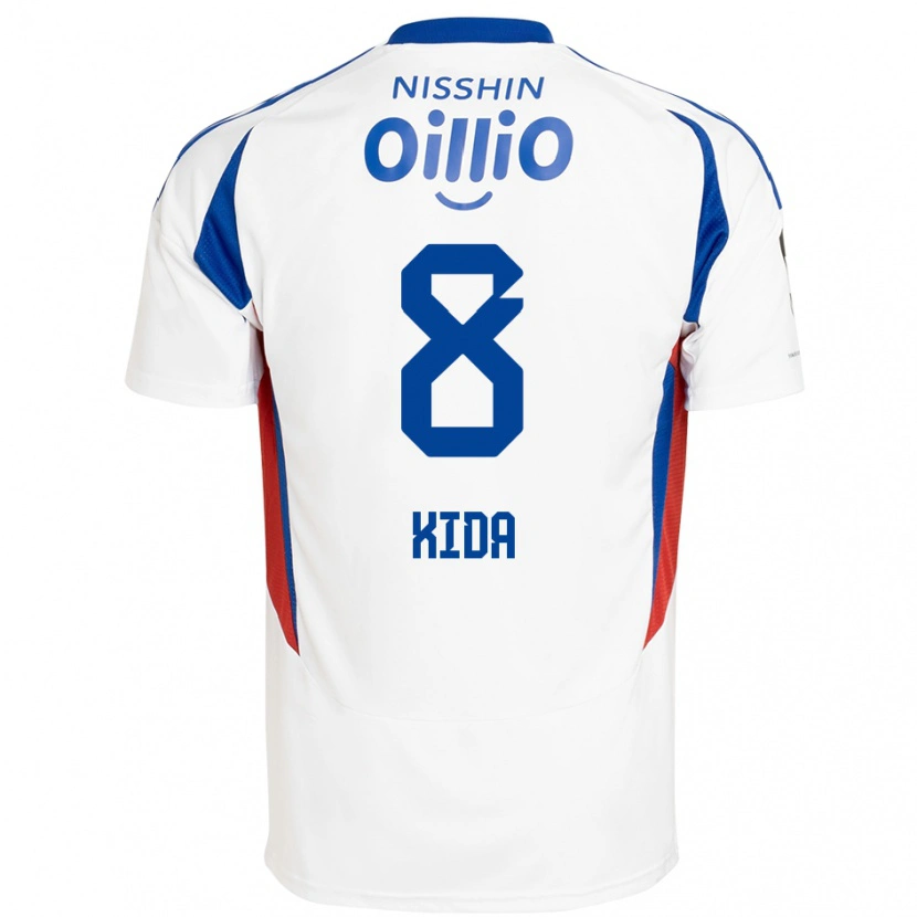 Danxen Kvinder Takuya Kida #8 Royal Blå Hvid Udebane Spillertrøjer 2025/26 Trøje T-Shirt