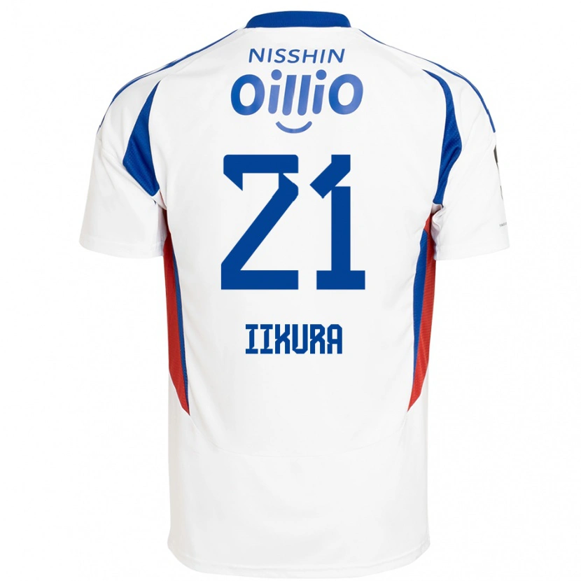 Danxen Kvinder Hiroki Iikura #21 Royal Blå Hvid Udebane Spillertrøjer 2025/26 Trøje T-Shirt