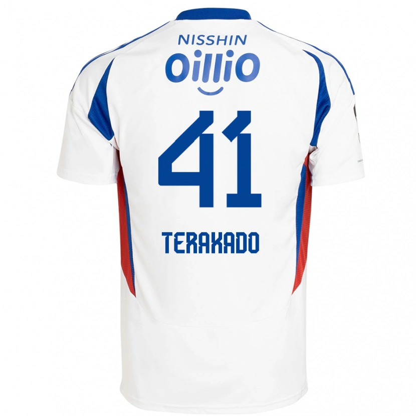Danxen Kvinder Riku Terakado #41 Royal Blå Hvid Udebane Spillertrøjer 2025/26 Trøje T-Shirt