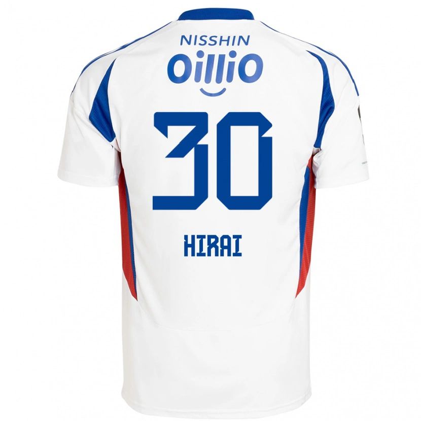 Danxen Kvinder Shunsuke Hirai #30 Royal Blå Hvid Udebane Spillertrøjer 2025/26 Trøje T-Shirt
