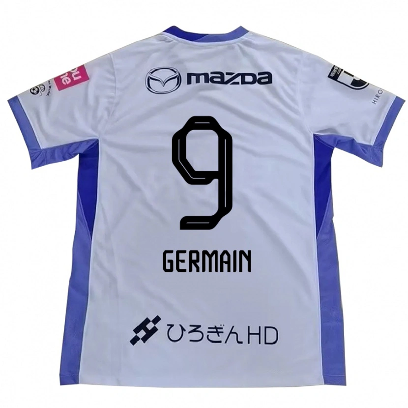 Danxen Kvinder Ryo Germain #9 Lilla Orange Udebane Spillertrøjer 2025/26 Trøje T-Shirt
