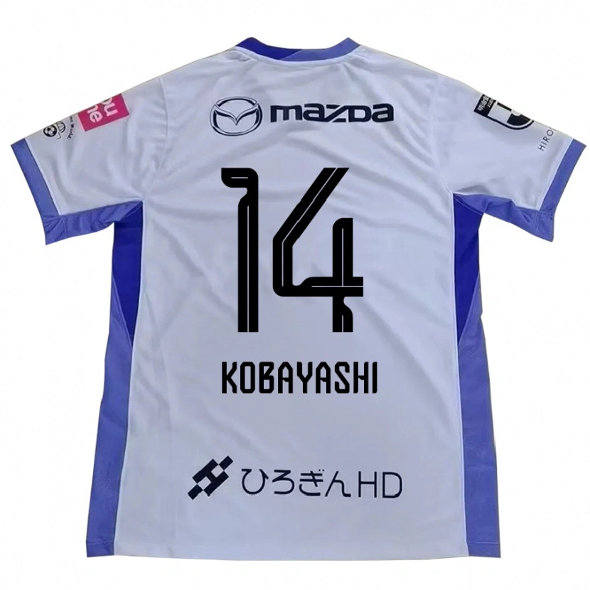 Danxen Kvinder Shimon Kobayashi #14 Hvid Orange Udebane Spillertrøjer 2025/26 Trøje T-Shirt