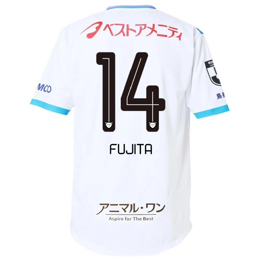 Danxen Kvinder Naoyuki Fujita #14 Blå Pink Udebane Spillertrøjer 2025/26 Trøje T-Shirt