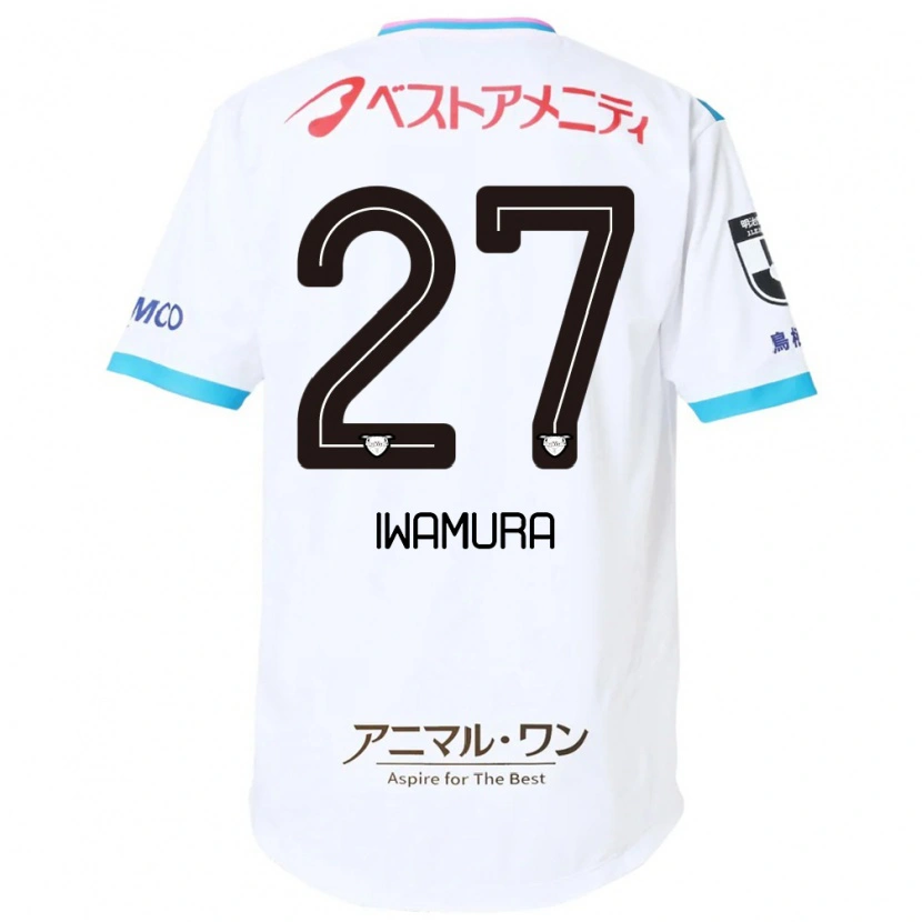 Danxen Kvinder Junnosuke Iwamura #27 Blå Pink Udebane Spillertrøjer 2025/26 Trøje T-Shirt