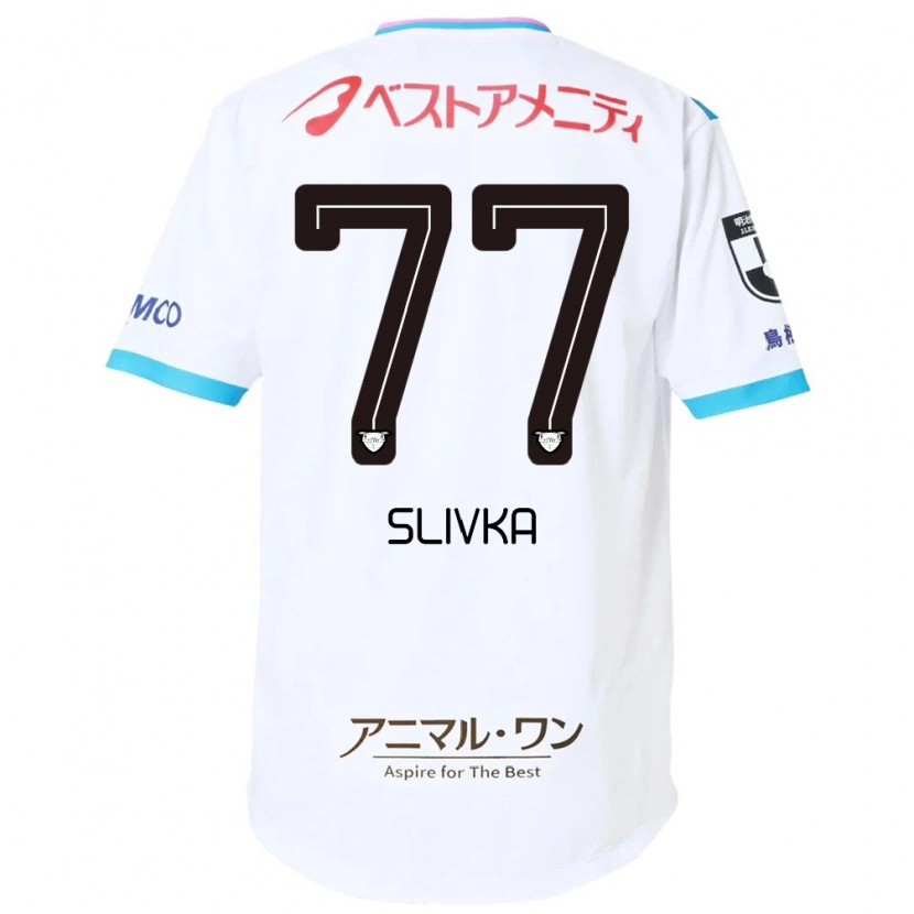 Danxen Kvinder Vykintas Slivka #77 Blå Pink Udebane Spillertrøjer 2025/26 Trøje T-Shirt