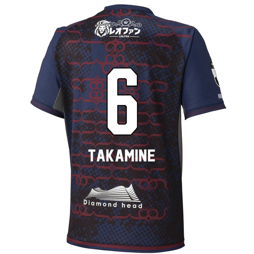 Danxen Kvinder Tomoki Takamine #6 Rød Sort Udebane Spillertrøjer 2025/26 Trøje T-Shirt