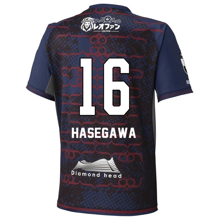 Danxen Kvinder Tatsuya Hasegawa #16 Rød Sort Udebane Spillertrøjer 2025/26 Trøje T-Shirt