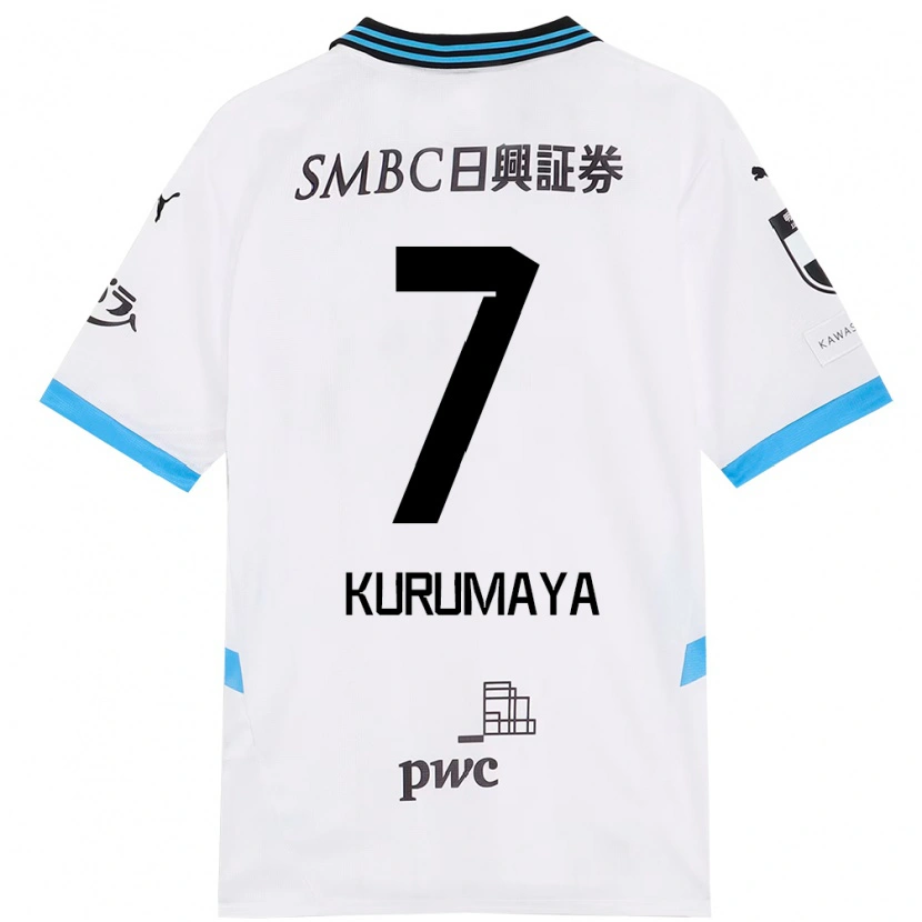 Danxen Kvinder Shintaro Kurumaya #7 Himmelblå Sort Udebane Spillertrøjer 2025/26 Trøje T-Shirt