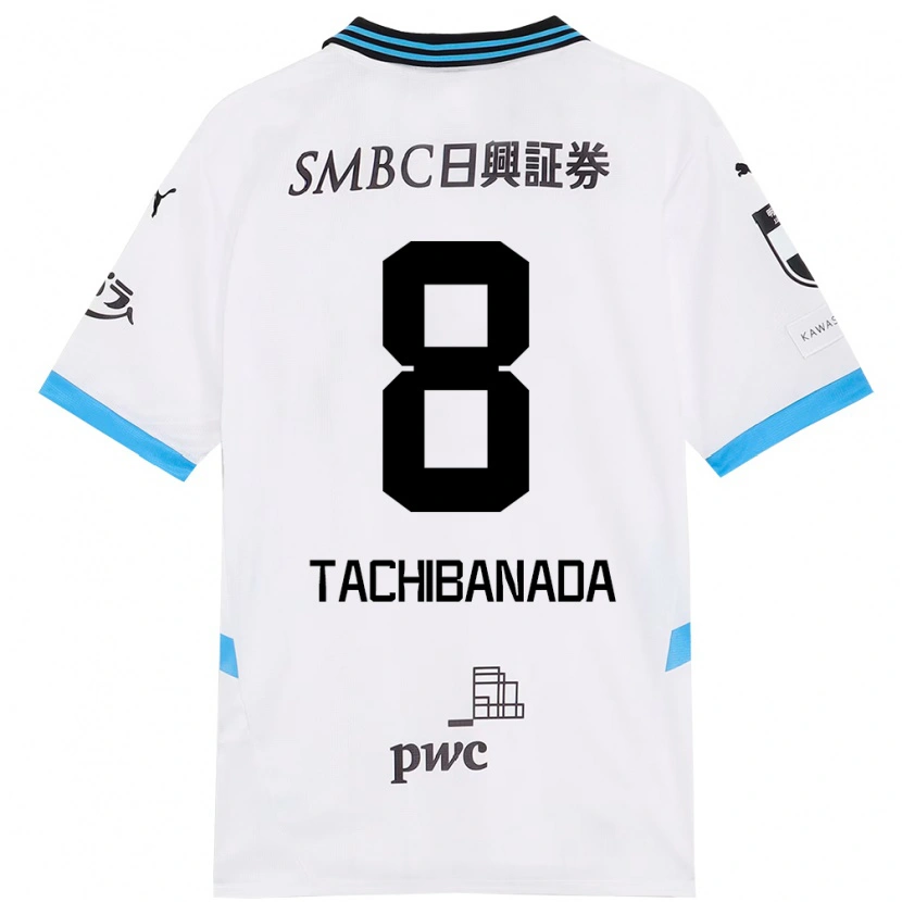 Danxen Kvinder Kento Tachibanada #8 Himmelblå Sort Udebane Spillertrøjer 2025/26 Trøje T-Shirt