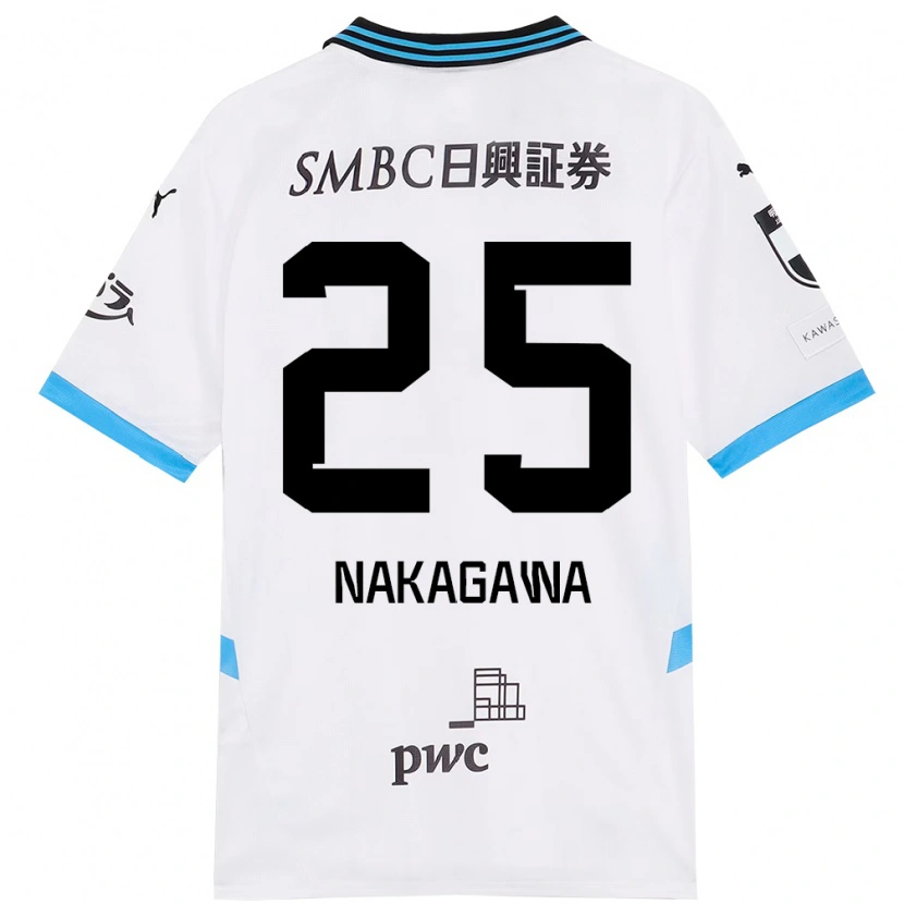 Danxen Kvinder Shin Nakagawa #25 Himmelblå Sort Udebane Spillertrøjer 2025/26 Trøje T-Shirt