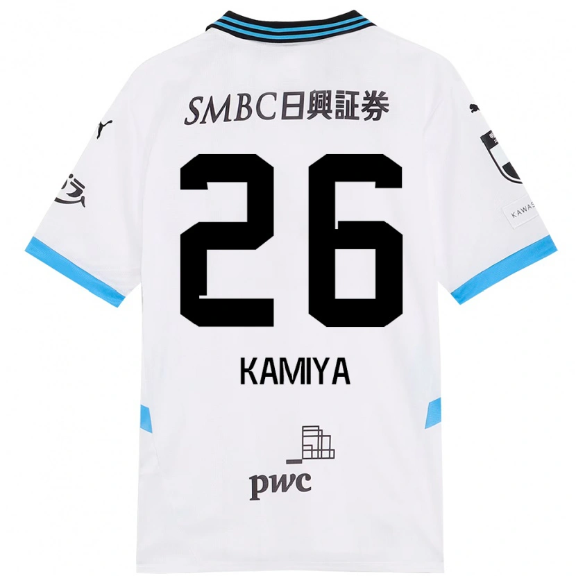 Danxen Kvinder Kaito Kamiya #26 Himmelblå Sort Udebane Spillertrøjer 2025/26 Trøje T-Shirt