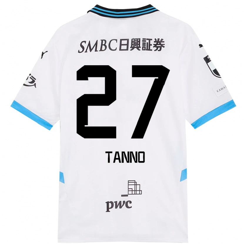 Danxen Kvinder Kenta Tanno #27 Himmelblå Sort Udebane Spillertrøjer 2025/26 Trøje T-Shirt