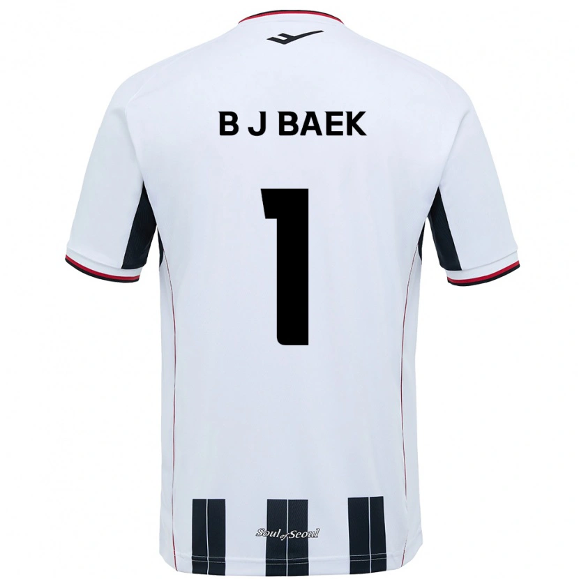 Danxen Kvinder Jong-Beom Baek #1 Sort Rød Udebane Spillertrøjer 2025/26 Trøje T-Shirt