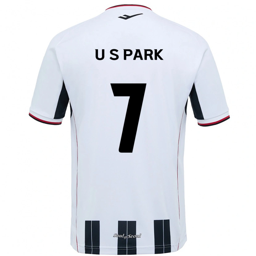 Danxen Kvinder Sun-Uk Park #7 Sort Rød Udebane Spillertrøjer 2025/26 Trøje T-Shirt