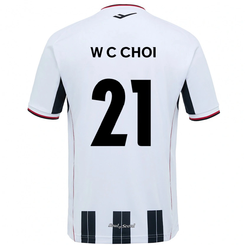 Danxen Kvinder Cheol-Won Choi #21 Sort Rød Udebane Spillertrøjer 2025/26 Trøje T-Shirt