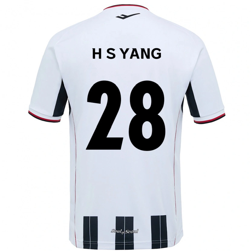 Danxen Kvinder Seung-Hyeon Yang #28 Sort Rød Udebane Spillertrøjer 2025/26 Trøje T-Shirt