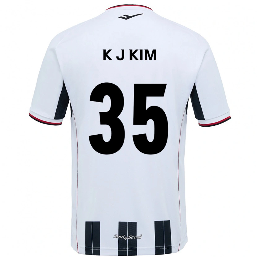 Danxen Kvinder Kang-Jun Kim #35 Sort Rød Udebane Spillertrøjer 2025/26 Trøje T-Shirt