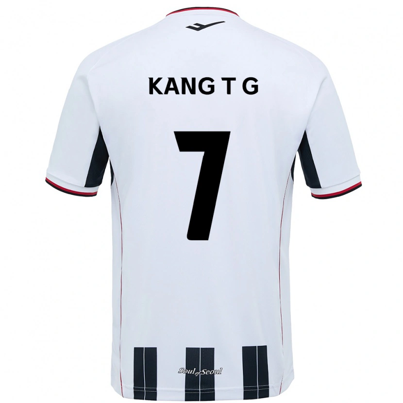 Danxen Kvinder Kang Tae-Gyeong #7 Sort Rød Udebane Spillertrøjer 2025/26 Trøje T-Shirt