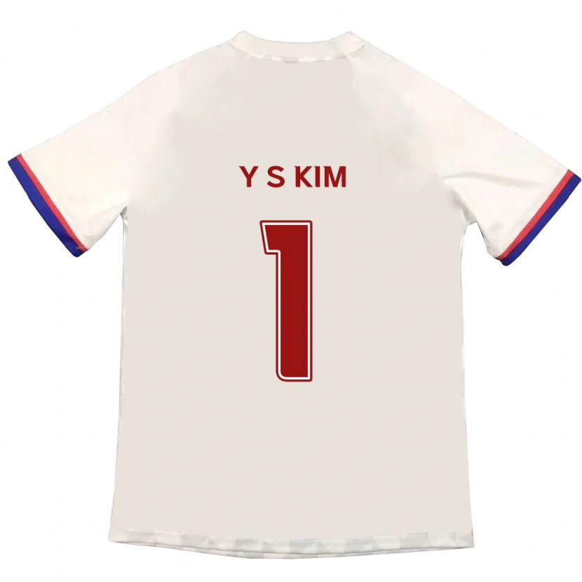 Danxen Kvinder Seong-Yoon Kim #1 Royal Blå Rød Udebane Spillertrøjer 2025/26 Trøje T-Shirt