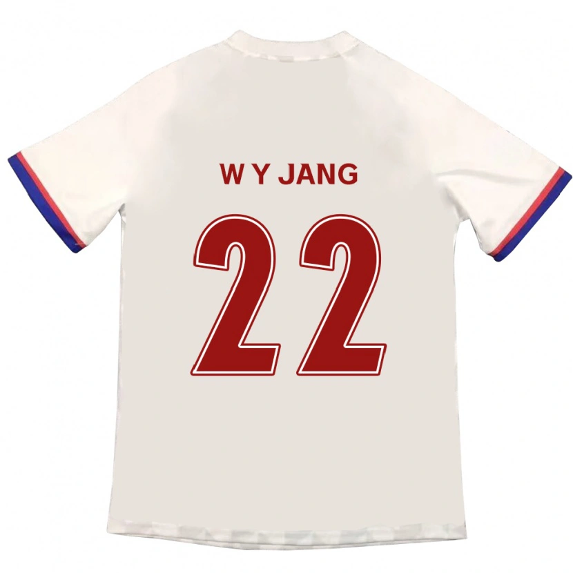 Danxen Kvinder Young-Woo Jang #22 Royal Blå Rød Udebane Spillertrøjer 2025/26 Trøje T-Shirt