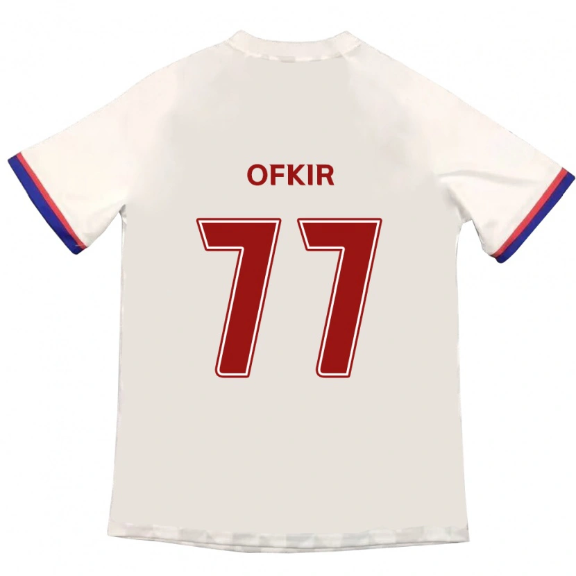 Danxen Kvinder Mohamed Ofkir #77 Royal Blå Rød Udebane Spillertrøjer 2025/26 Trøje T-Shirt