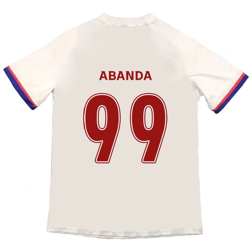 Danxen Kvinder Leroy Abanda #99 Royal Blå Rød Udebane Spillertrøjer 2025/26 Trøje T-Shirt