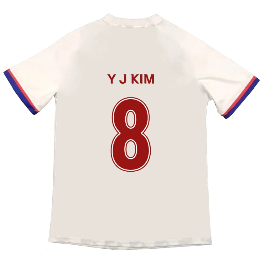 Danxen Kvinder Kim Yun-Ji #8 Royal Blå Rød Udebane Spillertrøjer 2025/26 Trøje T-Shirt