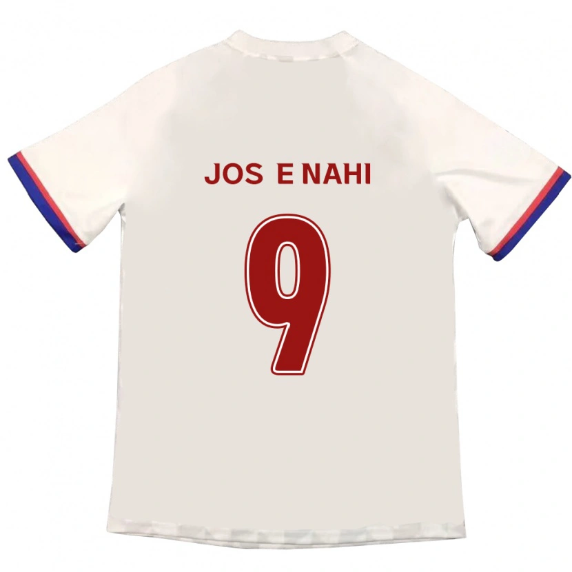 Danxen Kvinder Josée Nahi #9 Royal Blå Rød Udebane Spillertrøjer 2025/26 Trøje T-Shirt
