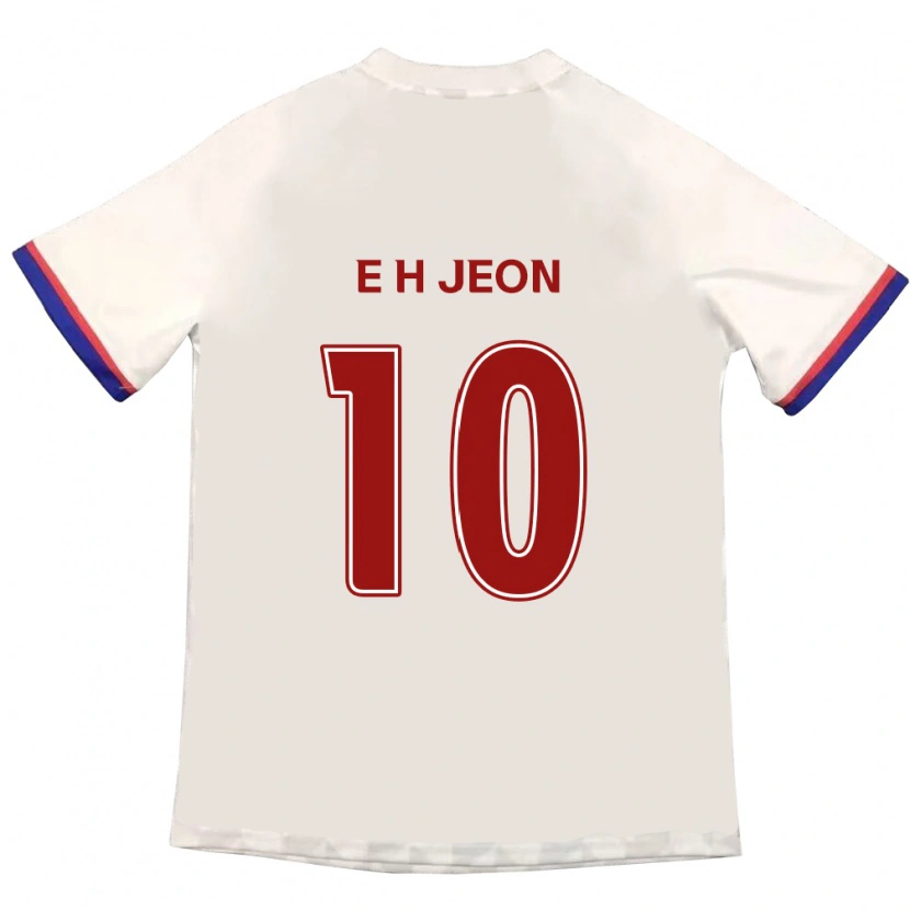 Danxen Kvinder Jeon Eun-Ha #10 Royal Blå Rød Udebane Spillertrøjer 2025/26 Trøje T-Shirt