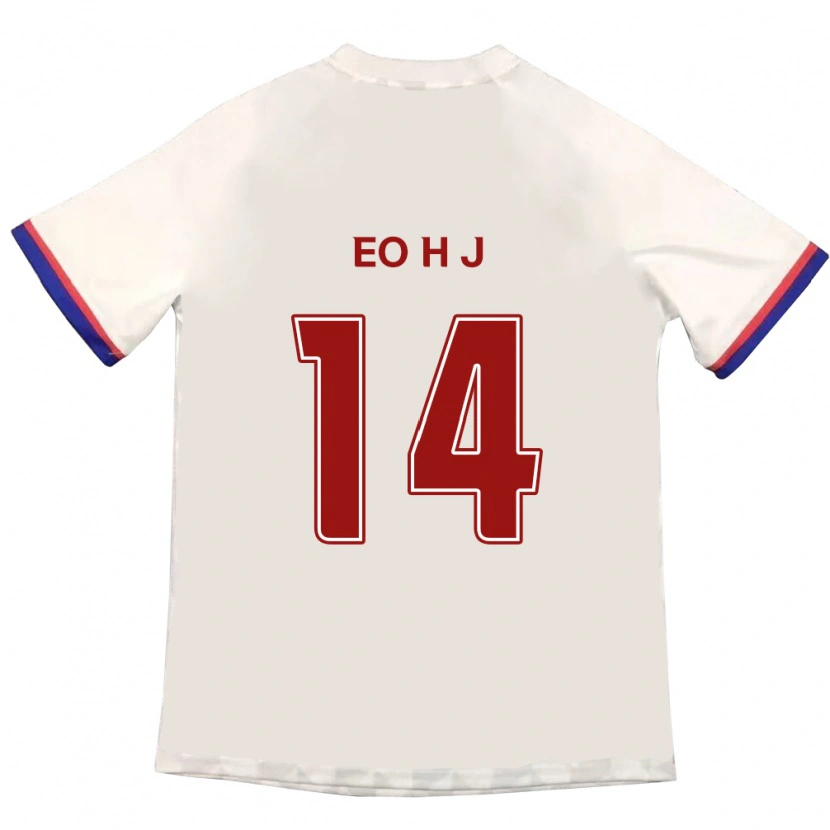 Danxen Kvinder Eo Hee-Jin #14 Royal Blå Rød Udebane Spillertrøjer 2025/26 Trøje T-Shirt