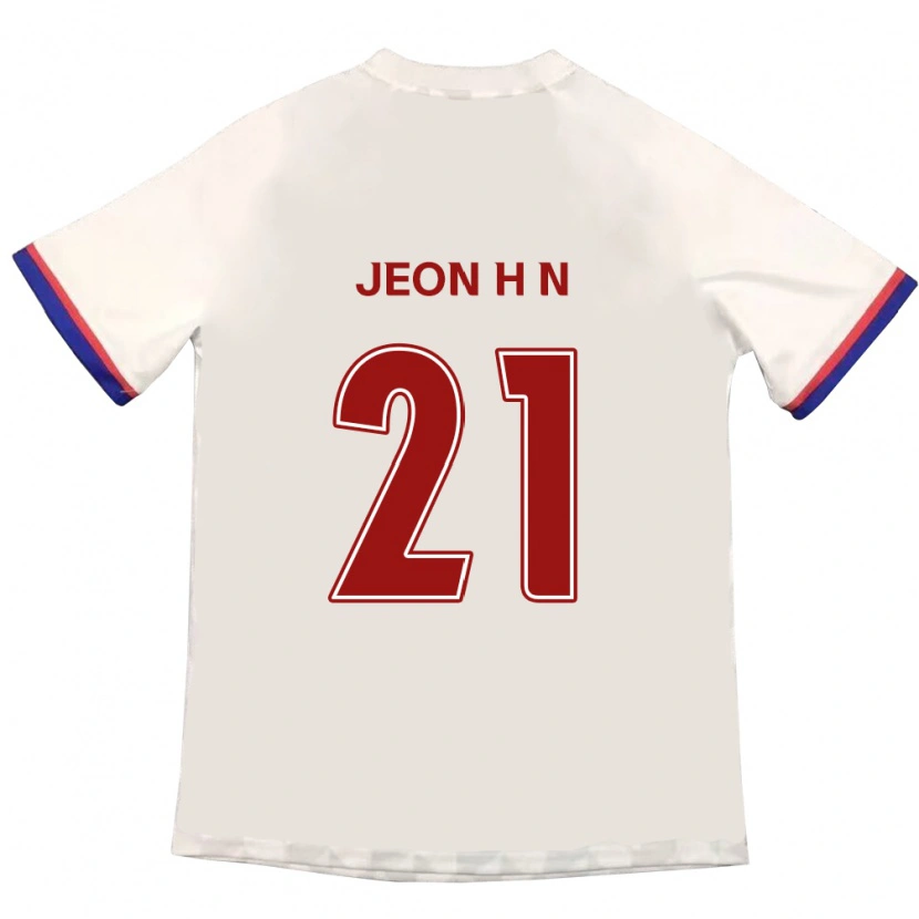 Danxen Kvinder Jeon Ha-Neul #21 Royal Blå Rød Udebane Spillertrøjer 2025/26 Trøje T-Shirt