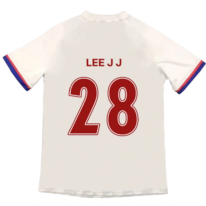 Danxen Kvinder Lee Jin-Joo #28 Royal Blå Rød Udebane Spillertrøjer 2025/26 Trøje T-Shirt