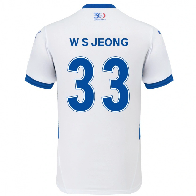 Danxen Kvinder Seo-Woo Jeong #33 Royal Blå Hvid Udebane Spillertrøjer 2025/26 Trøje T-Shirt