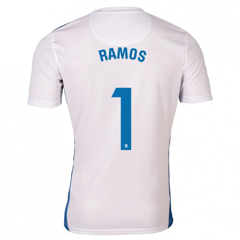 Danxen Kvinder Moha Ramos #1 Hvid Blå Hjemmebane Spillertrøjer 2025/26 Trøje T-Shirt