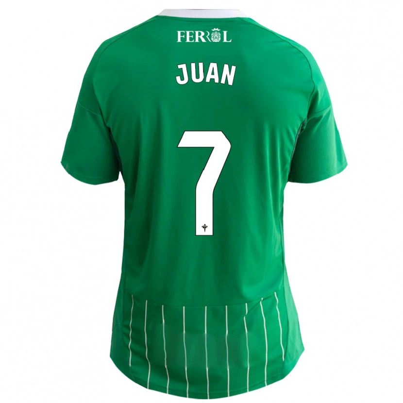 Danxen Kvinder Álvaro Juan #7 Grøn Hvid Hjemmebane Spillertrøjer 2025/26 Trøje T-Shirt