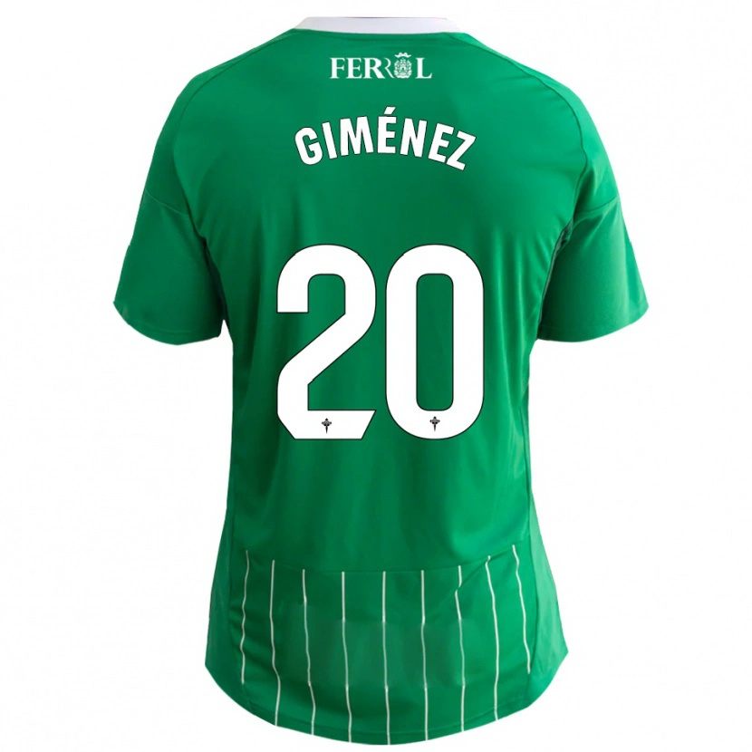 Danxen Kvinder Álvaro Giménez #20 Grøn Hvid Hjemmebane Spillertrøjer 2025/26 Trøje T-Shirt