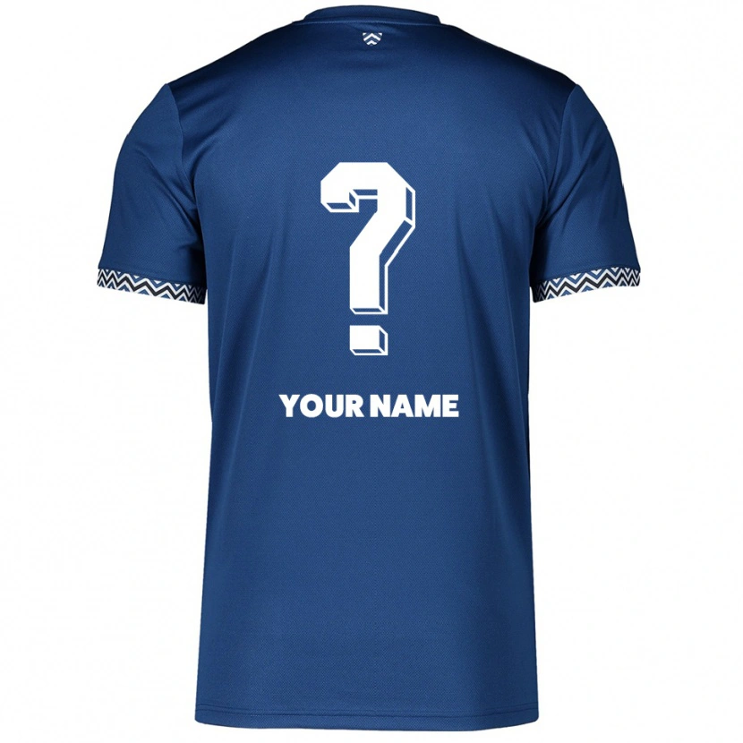 Danxen Kvinder Dit Navn #0 Navy Hvid Hjemmebane Spillertrøjer 2025/26 Trøje T-Shirt