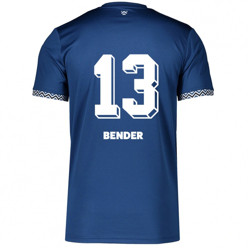 Danxen Kvinder Grit Bender #13 Navy Hvid Hjemmebane Spillertrøjer 2025/26 Trøje T-Shirt