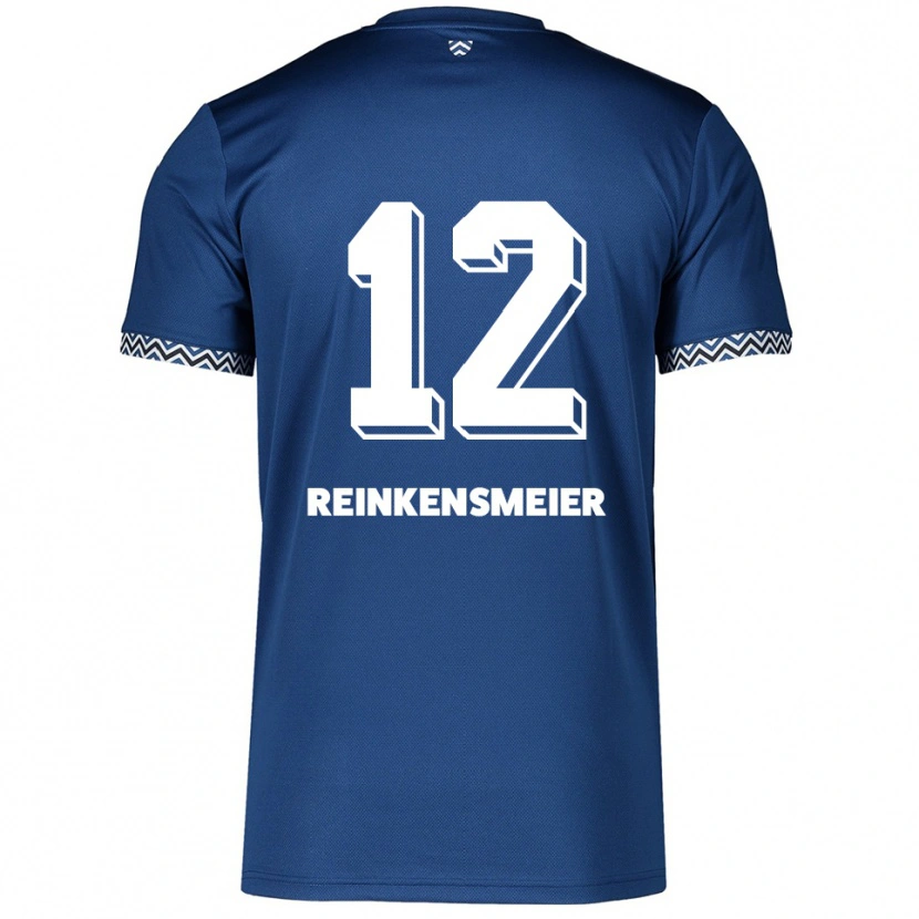 Danxen Kvinder Thandie Reinkensmeier #12 Navy Hvid Hjemmebane Spillertrøjer 2025/26 Trøje T-Shirt