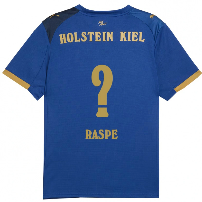 Danxen Kvinder Maximilian Raspe #0 Blå Guld Hjemmebane Spillertrøjer 2025/26 Trøje T-Shirt