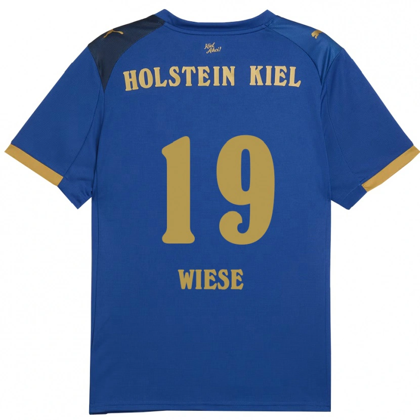 Danxen Kvinder Till Wiese #19 Blå Guld Hjemmebane Spillertrøjer 2025/26 Trøje T-Shirt