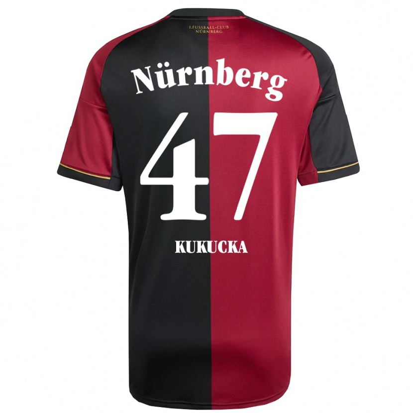 Danxen Kvinder Michal Kukucka #47 Burgundy Sort Hjemmebane Spillertrøjer 2025/26 Trøje T-Shirt
