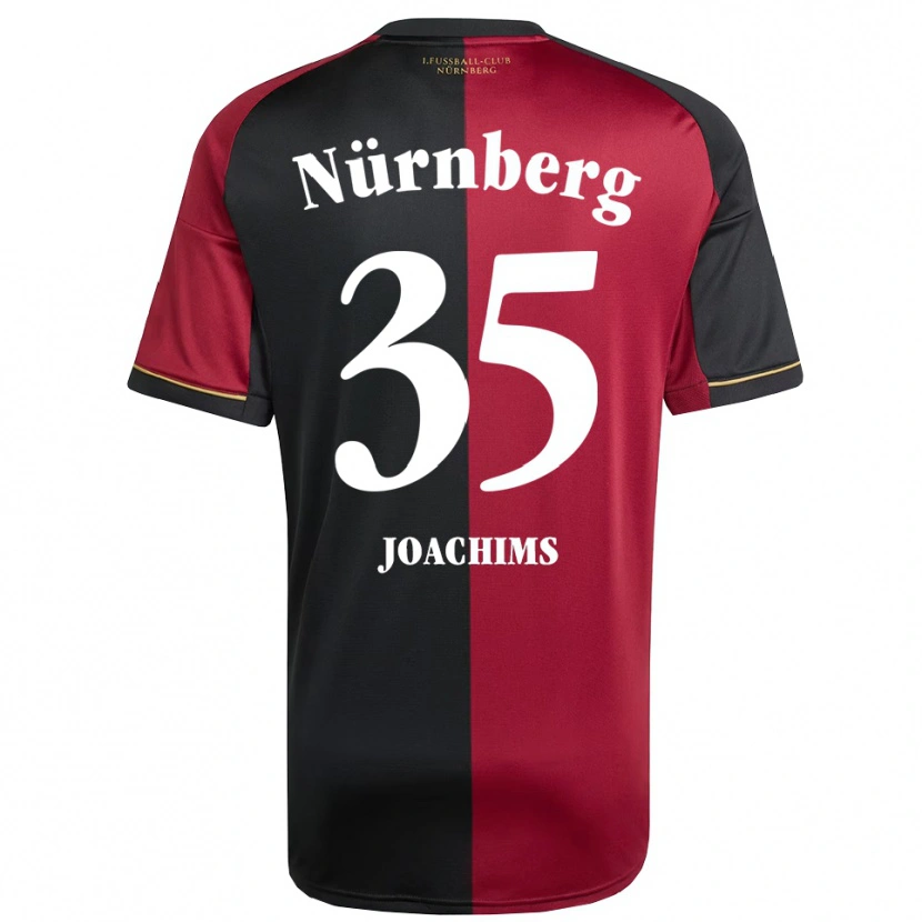 Danxen Kvinder Simon Joachims #35 Burgundy Sort Hjemmebane Spillertrøjer 2025/26 Trøje T-Shirt