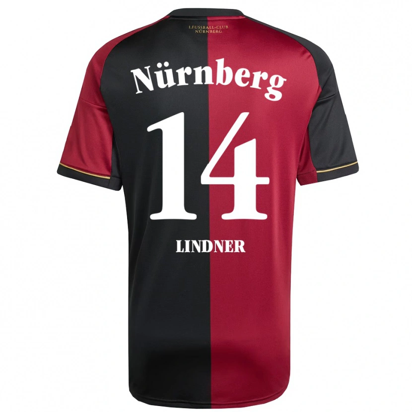Danxen Kvinder Marlene Lindner #14 Burgundy Sort Hjemmebane Spillertrøjer 2025/26 Trøje T-Shirt
